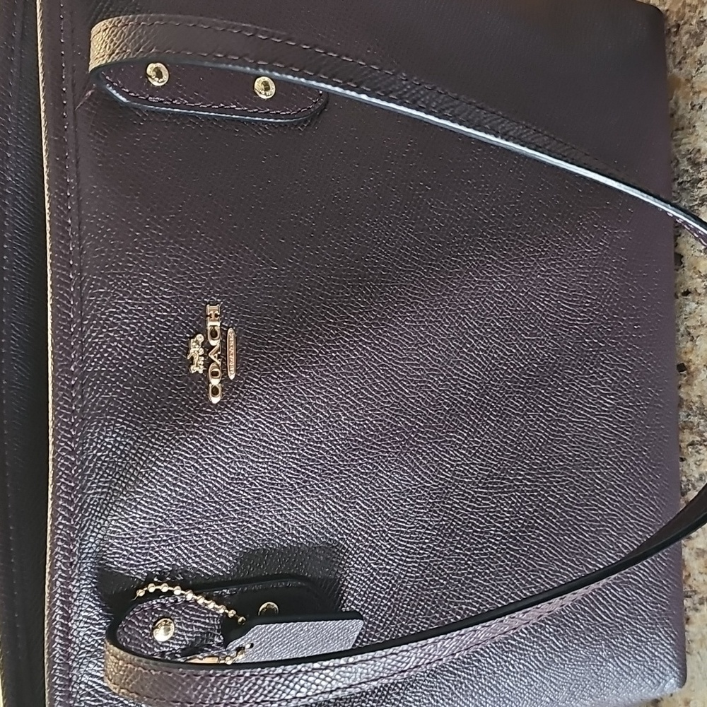 Coach Dark Brown Leather Tote